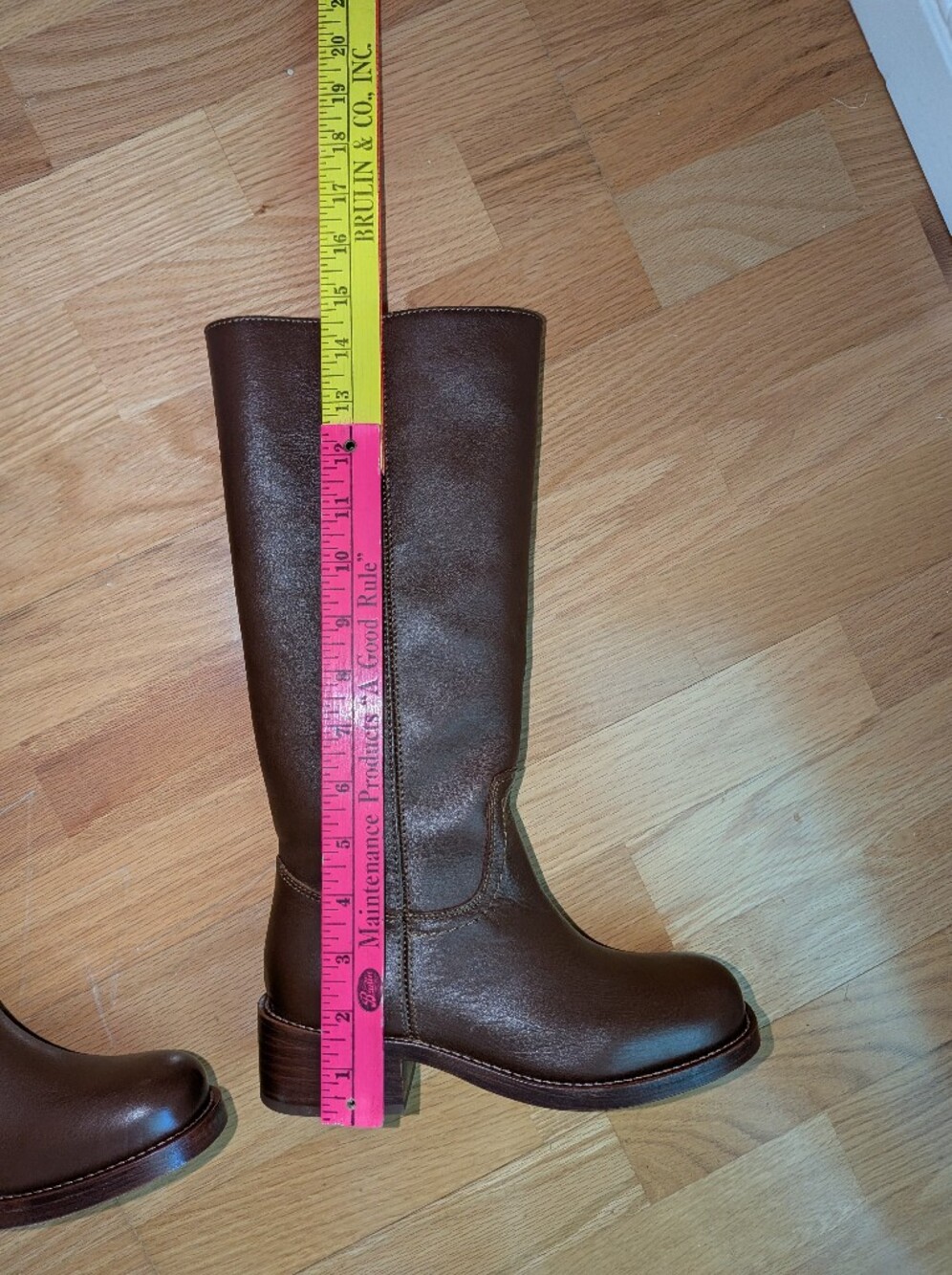 NEW RIGGS/ RIGH0352 Cognac Leather Boots SIZE 5 M - Picture 6 of 10
